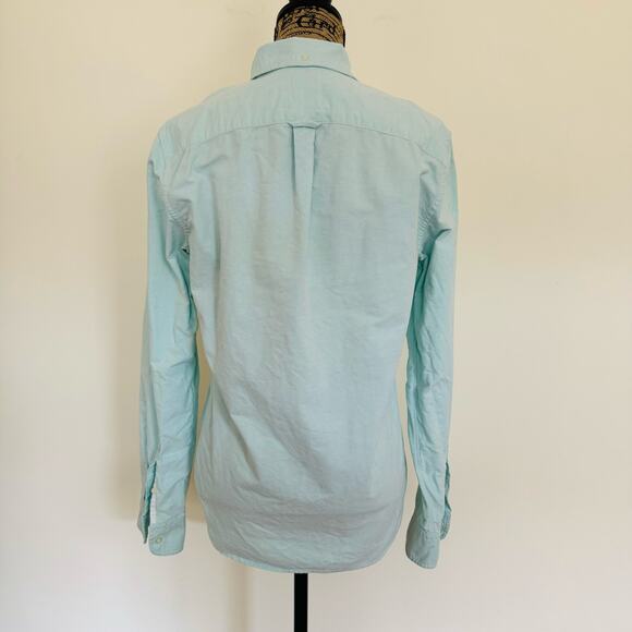 GAP The Modern Oxford Cotton Surf Spray Green Blue Preppy Summer Shirt Sz Small - Picture 6 of 13